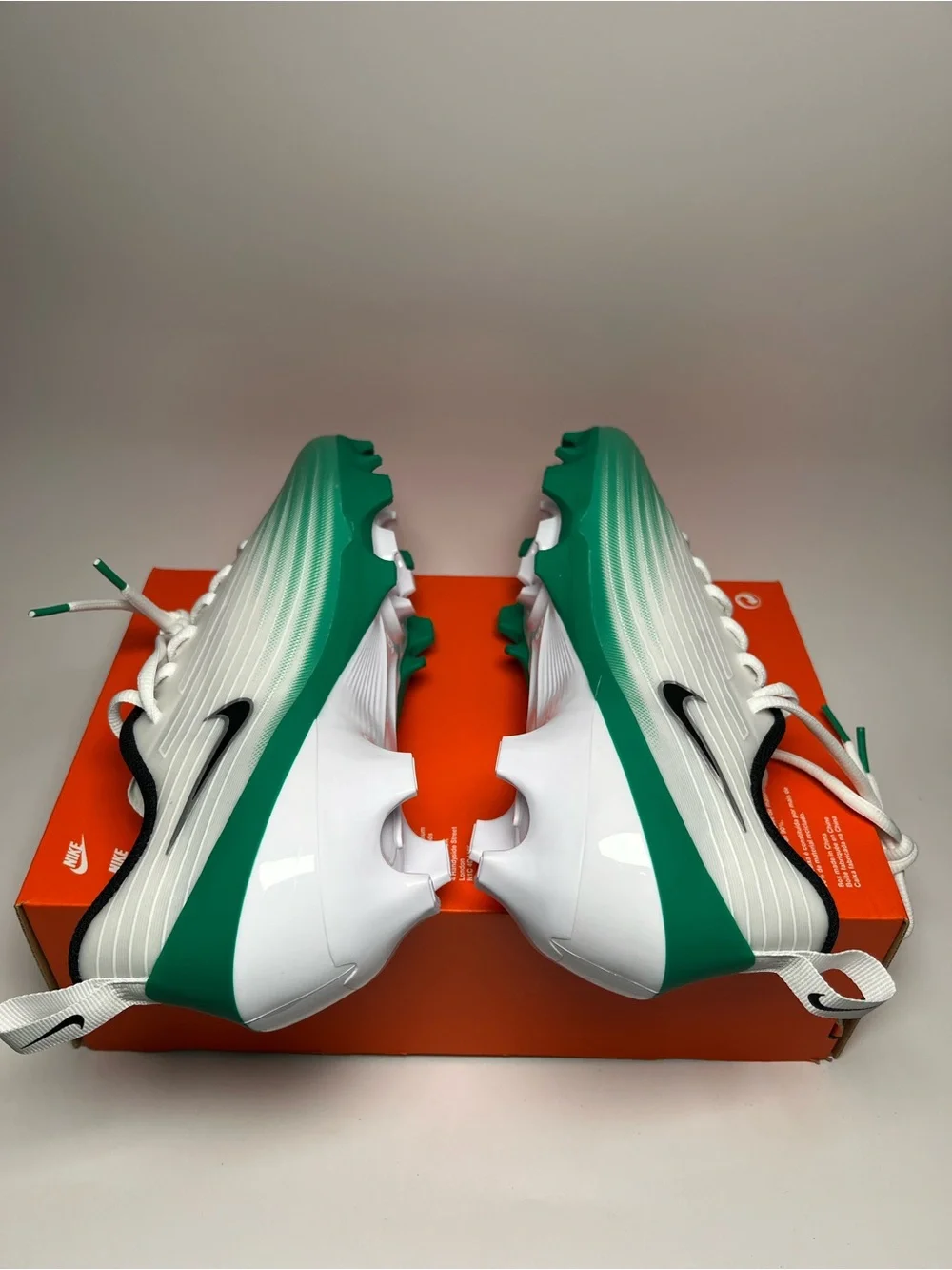 Nike Vapor Speed 3 White Green 360 Football Cleats HM8849-100 Mens Size NEW